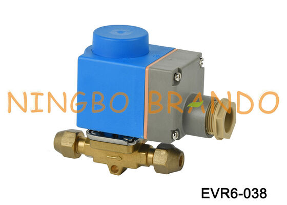 Электромагнитный клапан Danfoss, тип 3/8 дюйма EVR6, 3/8 дюйма, раструб 10 мм 032L8072