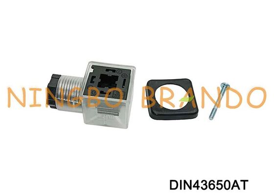 DIN43650A Разъем катушки электромагнитного клапана 18 мм, прозрачный DIN 43650, тип A