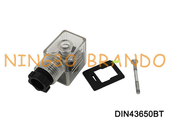 DIN43650B Разъем катушки электромагнитного клапана 11 мм, прозрачный DIN 43650, тип B