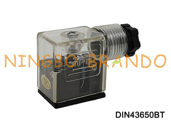 DIN43650B Разъем катушки электромагнитного клапана 11 мм, прозрачный DIN 43650, тип B