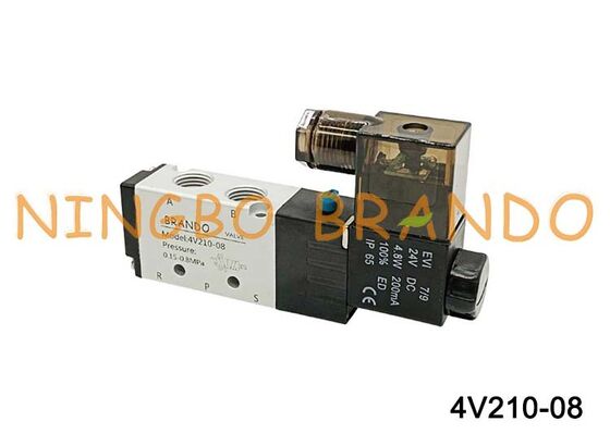 Airtac Type 4V210-08 Пневматический электромагнитный клапан, 5/2-ходовой