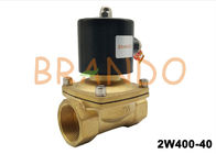 Нормального АК220В/ДК24 клапана масла воды дюйма Г1-1/2 клапан соленоида 2В400-40 конца латунного