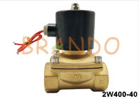Нормального АК220В/ДК24 клапана масла воды дюйма Г1-1/2 клапан соленоида 2В400-40 конца латунного