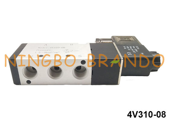 тип пневматический путь 24VDC клапана соленоида 1/4&quot; 5/2 4V310-08 AirTAC