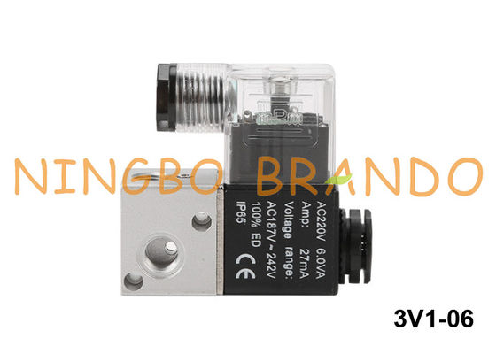 тип путь 3V1-06 Airtac клапана соленоида 3 воздуха 1/8&quot; 12V 24V 110V 220V