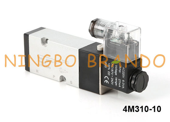 тип Намюр 4M310-10 Airtac 5/2 AC DC 220V клапана соленоида 24V