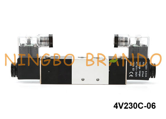 Тип пневматическое положение 24V 220V 4V230C-06 Airtac пути 3 клапана соленоида 5