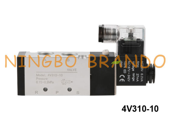 Тип путь 24VDC 4V310-10B Airtac клапана соленоида 5 воздуха пневматический