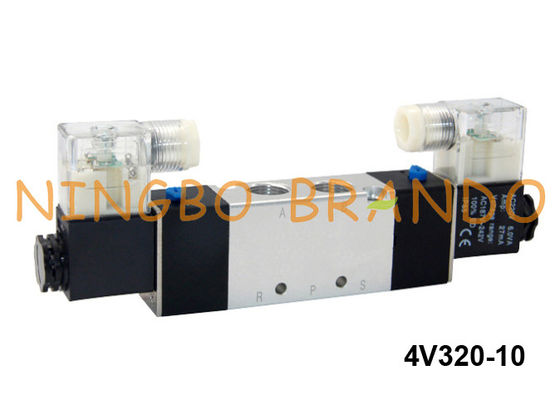 тип пневматический двойной путь 24V 220V 4V320-10 Airtac клапана соленоида 5/2