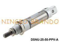 Тип ISO 6432 Festo пневматического цилиндра DSNU-25-50-PPV-A Двух-действуя