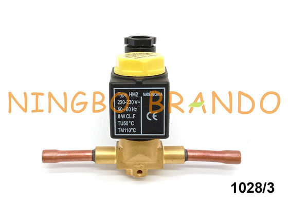 Тип Castel 1028/3 3/8&quot; AC клапана соленоида 220V рефрижерации припоя