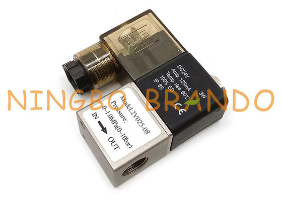 2V025-08 2 порт 1/4&quot; положения 2 клапан NC DIN43650A пневматический