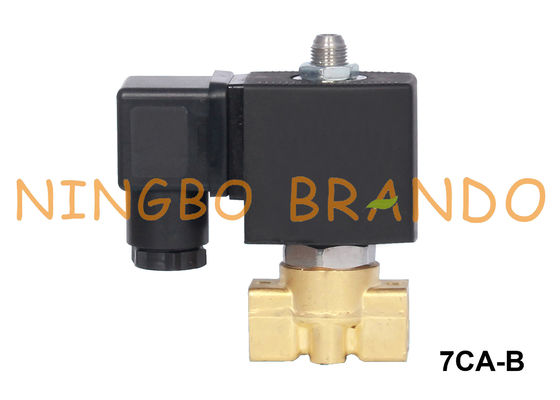клапан соленоида 1/8&quot; 1/4&quot; трехстороннего воздуха воды латунный 12VDC 24VDC 110VAC 220VAC
