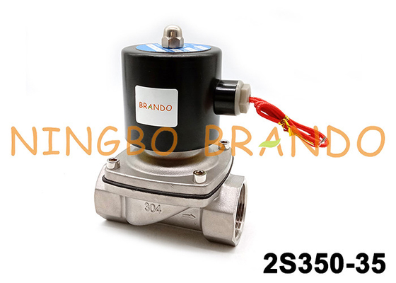 AC220V DC24V 2S350-35 SUW-35 1-1/4» клапан соленоида 304 SS
