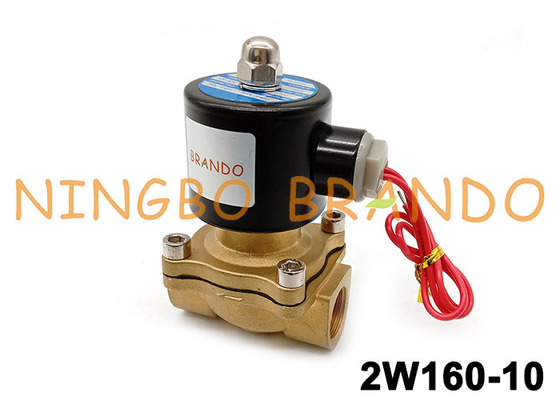 Клапан соленоида NC дюйма DC24V AC110V AC220V UW-15 2W160-15 1/2 латунный