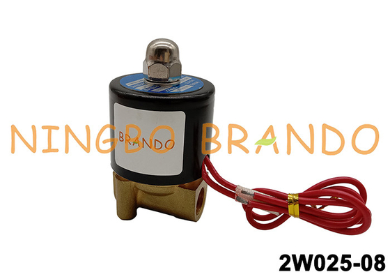 2W025-08 клапан соленоида 1/4&quot; DC 12V латунный для газа воды воздуха