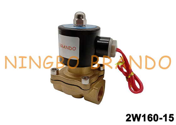 клапан соленоида DC24V 2W160-15 1/2» NC латунный AC110V AC220V