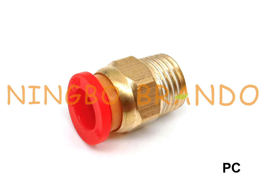 Нажим ПК мужской прямой в пневматическом штуцере шланга 1/8&quot; 1/4&quot; 3/8&quot; 1/2» M5 M6