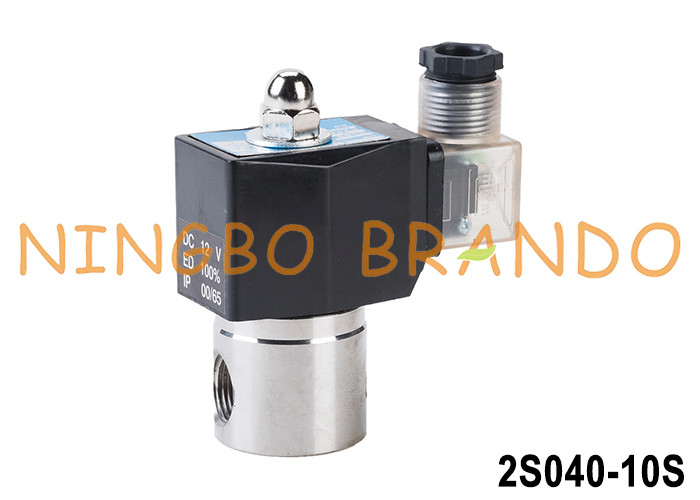 2S040-10 3/8&quot; Вода Воздух Масло Нержавеющая сталь Соленоидный клапан 12V 24V 110V 220V