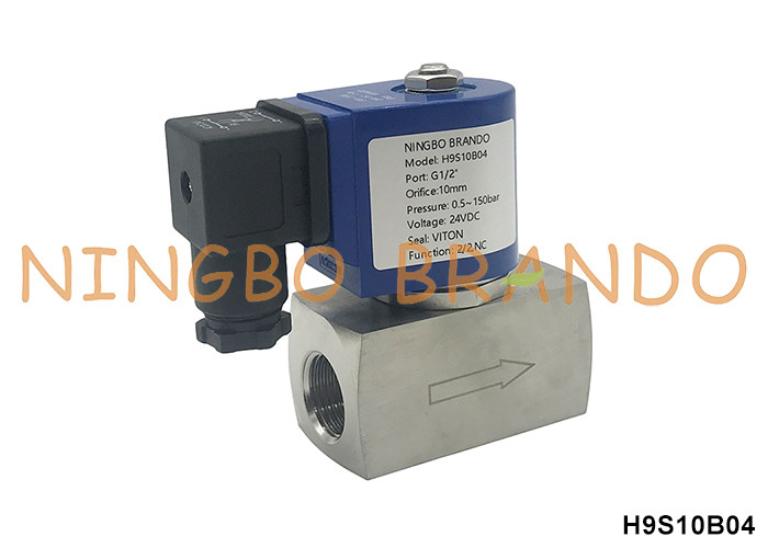 150 бар 1/2'' высокое давление соленоидный клапан для воды воздуха газа 24V 110V 220V