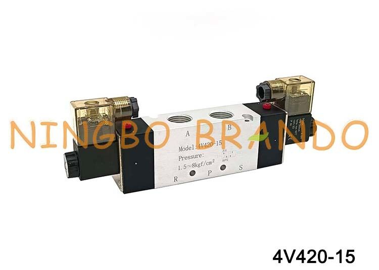 Тип AIRTAC электромагнитный клапан воздушный клапан 4V420-15 DC 12V 24V AC 110V 220V