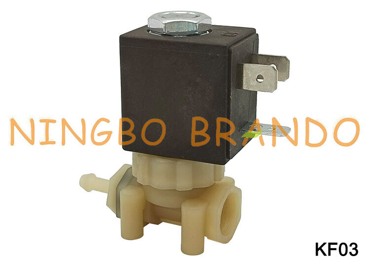 Coffee Espresso Maker 1/8'' 2 Way Food Grade Safe PA66 Plastic Solenoid Valve DC24V KF03