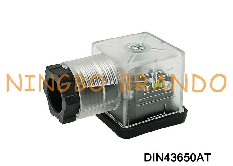 DIN43650A Разъем катушки электромагнитного клапана 18 мм, прозрачный DIN 43650, тип A