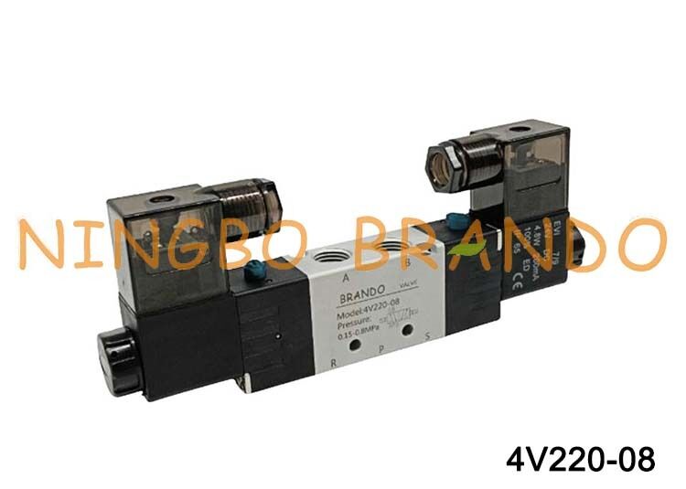 Airtac Type 4V220-08 Пневматический электромагнитный клапан 5/2-ходовой