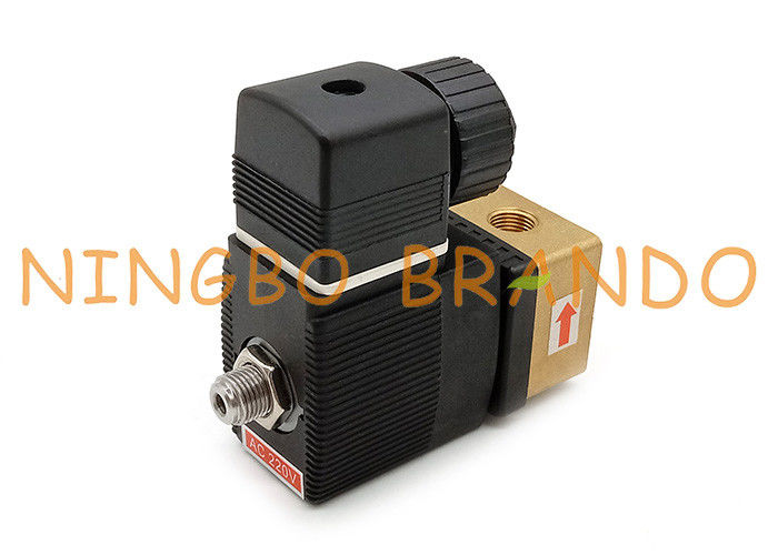 AC110V DC24V 1/4&quot; 1/8&quot; клапан соленоида пути 6014 потока 3 дюйма латунный
