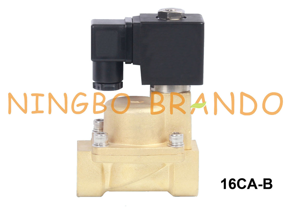 Клапан соленоида 3/8 1/2 пара и горячей воды латунный 3/4 1 дюйма 24V 220V