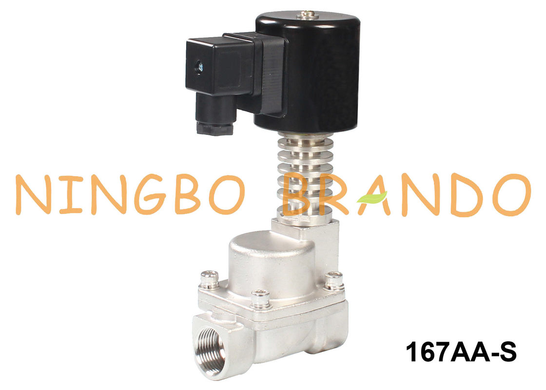 Клапан соленоида 3/8&quot; 1/2 нержавеющей стали горячей воды» 3/4&quot; 24V 220V