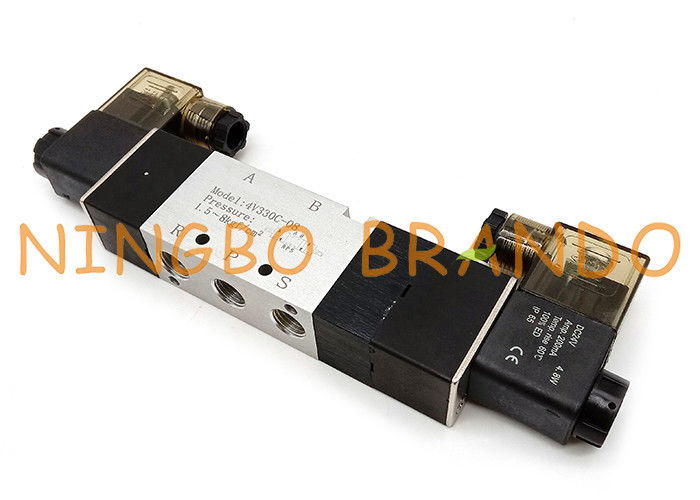 Тип клапан Airtac соленоида закрытого центра пути 4V330C-08 5/3 пневматический
