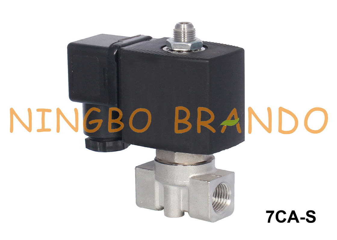 Клапан соленоида 1/8&quot; 1/4&quot; нержавеющей стали воздуха воды 3 путей 12V 24V 110V 220V
