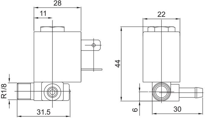Тип латунный клапан 5503 КЭМЭ соленоида для электронного уборщика 12В 24В 110В 220В 2 утюга пара