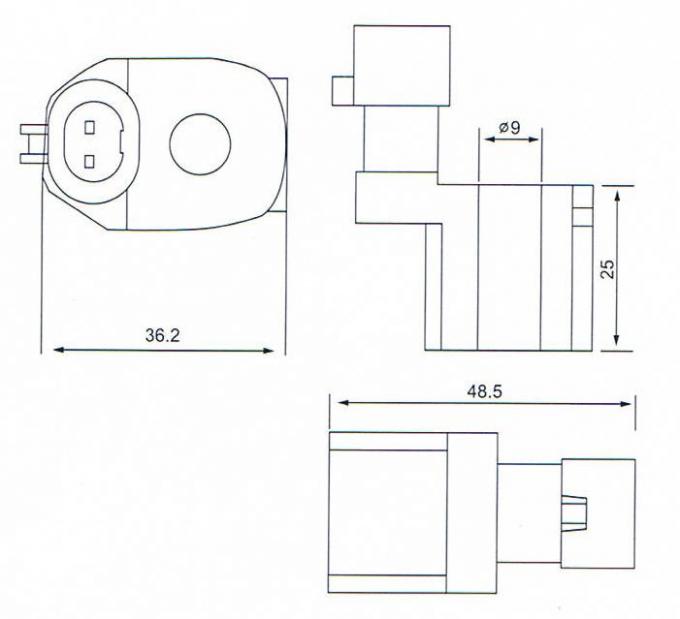 Размер катушки соленоида комплекта для ремонта рельса инжектора:
