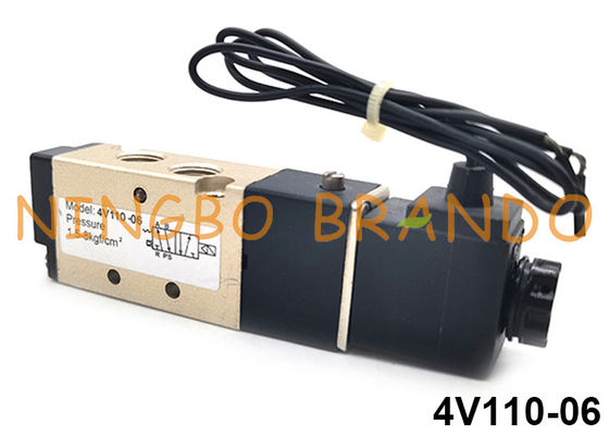 Тип 4V110-06 Airtac 5/2-ходовой пневматический электромагнитный клапан DC24V AC110V AC220V
