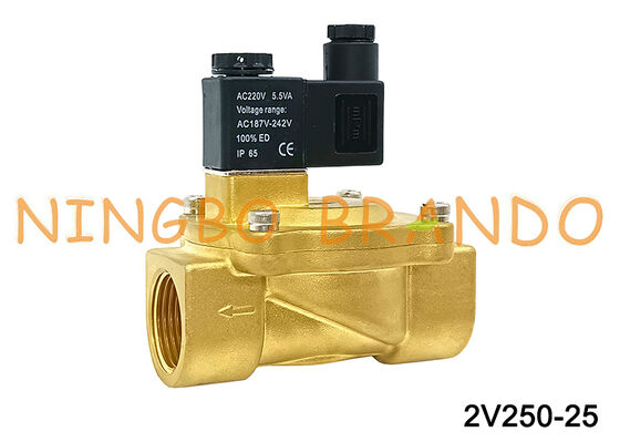 Airtac Type 2V250-25 2-ходовые воздушные клапаны электромагнитного клапана AC220V 110V DC12V 24V