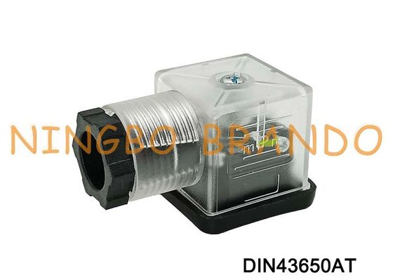 DIN43650A Разъем катушки электромагнитного клапана 18 мм, прозрачный DIN 43650, тип A