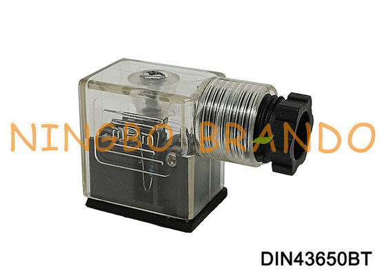 DIN43650B Разъем катушки электромагнитного клапана 11 мм, прозрачный DIN 43650, тип B