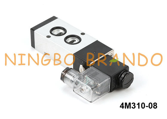 тип клапан соленоида 5/2 24VDC держателя Намюр 220VAC 4M310-08 Airtac