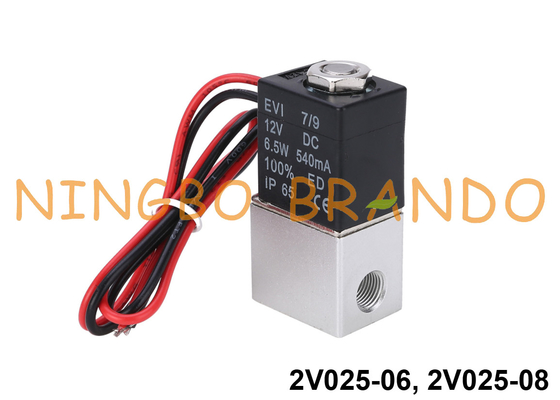 Клапан воздуха 2V025-06 соленоида типа 2 Airtac/2 путей 2V025-08 24V 220V