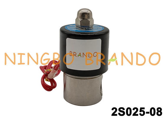 клапан соленоида DC24V нержавеющей стали 2S025-08 AC220V 1/4
