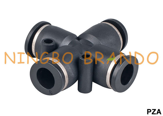 Штуцеры шланга соединения PZA перекрестные пневматические нажимают к быстрому соединяются